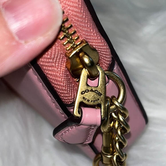 Coach Small Chain Wristlet in Bubblegum Pink - Picture 9 of 11